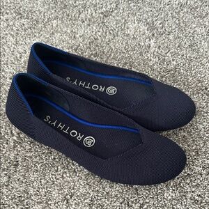 Rothy's Blue Flats Versatile Slip-On Loafers Size 7.5